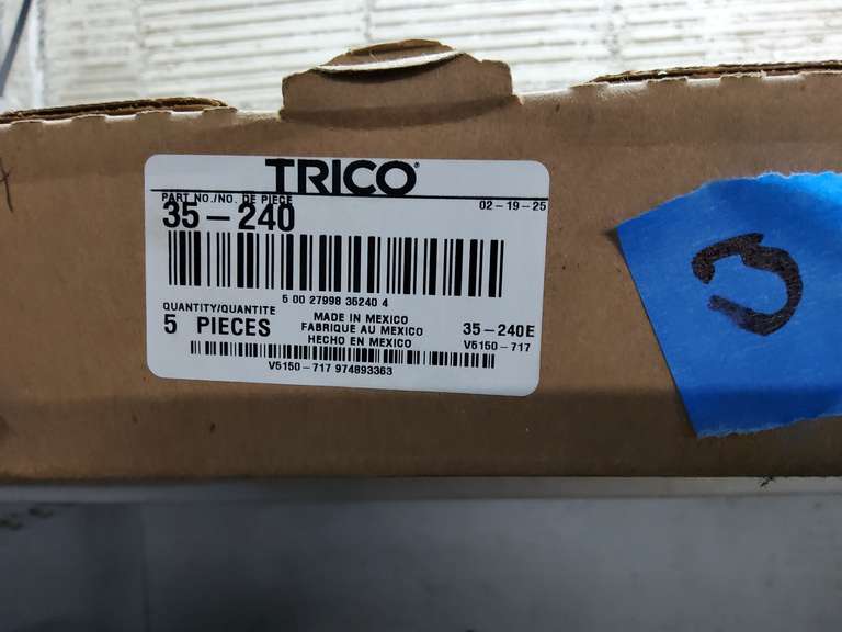 NEW BOXES OF WIPER BLADES