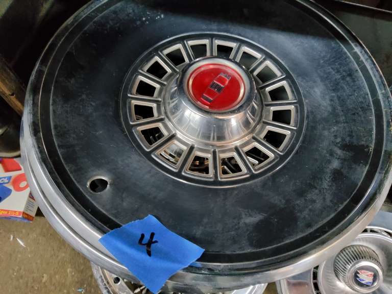 SET OF 4 VINTAGE HUBCAPS