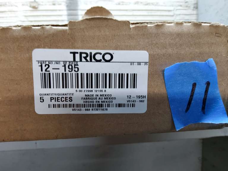 NEW BOX OF WIPERS