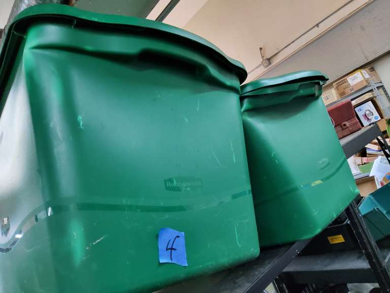 2 TUBS WITH LIDS