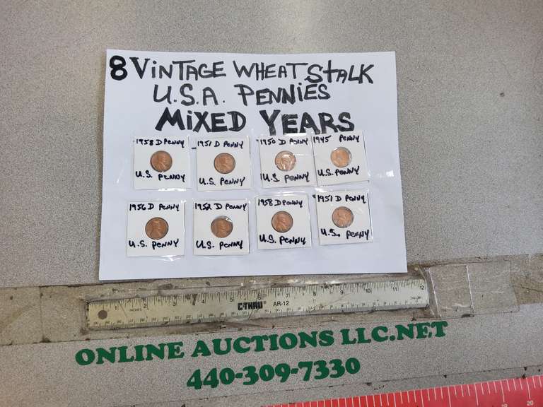 VINTAGE WHEAT PENNIES