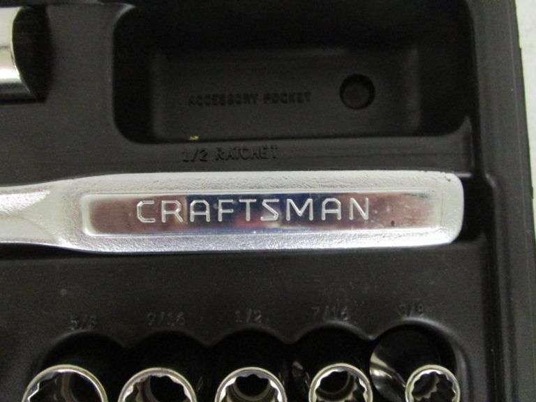 17 Pc. Craftsman 1/2" Socket Set