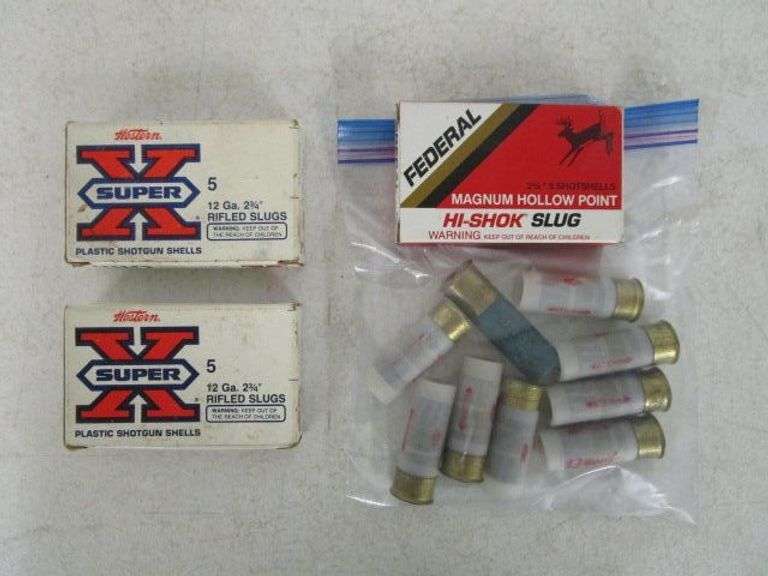 24 - Rounds of 12 ga. 2.75" Rifled Slugs