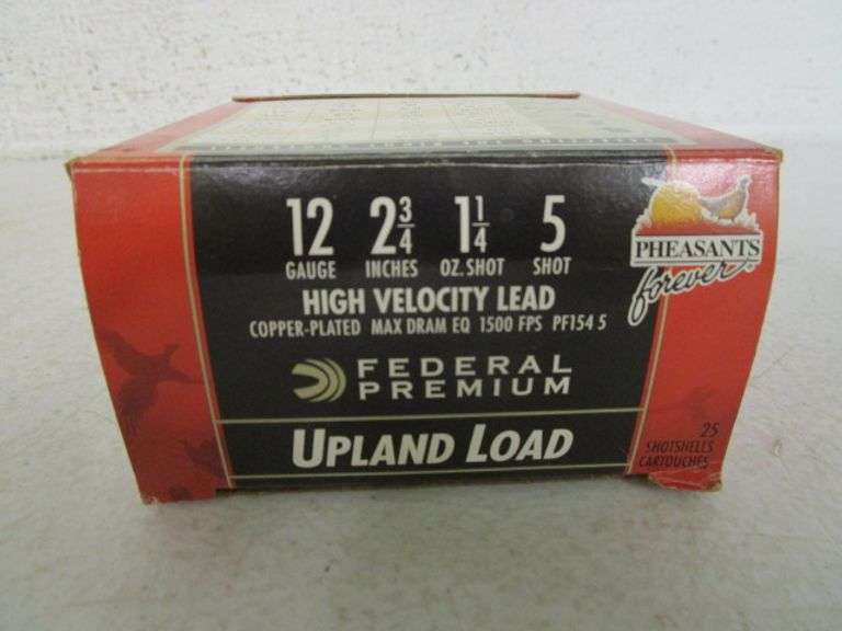 26 - Rounds of Federal Upland 12 Ga. 2.75" Shotgun Shells