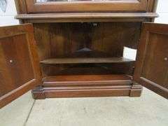 Jasper Cabinet Cherry Wood Corner Curio Cabinet