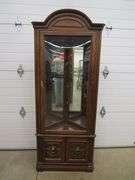 Jasper Cabinet Cherry Wood Corner Curio Cabinet