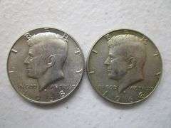 15 - 1968-D Kennedy Silver Half Dollars