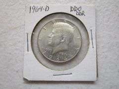 1964-D Kennedy Silver Half Dollar DDO/DDR