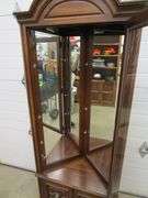 Jasper Cabinet Cherry Wood Corner Curio Cabinet