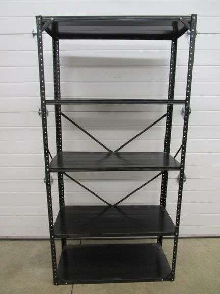 Black Steel Storage Shelf
