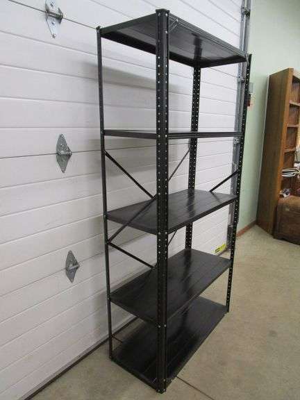 Black Steel Storage Shelf