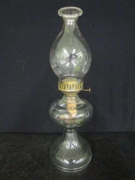Pattern Glass Kerosene Lamp