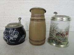 Hunt Scene, Mader's Restuarant & a Barrel Shaped Beer Steins