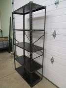 Black Steel Storage Shelf