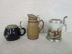 Hunt Scene, Mader's Restuarant & a Barrel Shaped Beer Steins