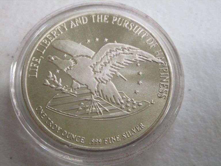 Bill Of Rights 200th Anniversary 1 Ounce .999 Fine Silver Medallion w/Case