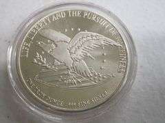 Bill Of Rights 200th Anniversary 1 Ounce .999 Fine Silver Medallion w/Case