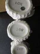 Chicken Measuring Cups, 2 - Cups w/Saucers, Berkeley Rose Cream & Sugar