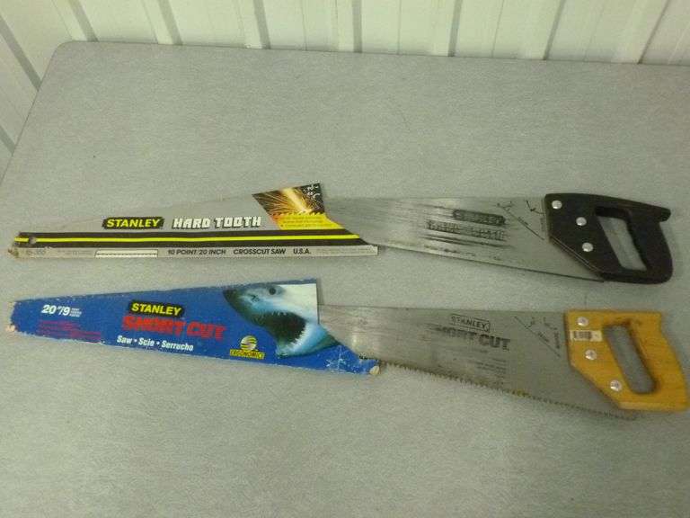 (2) Stanley Hand Saws - Hard Tooth / Short Cut