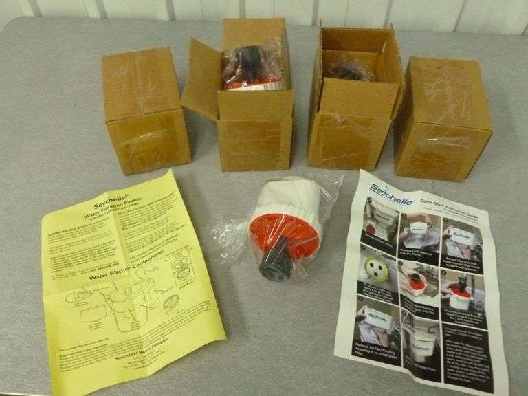 Seychelle Group Of (5) New Water Pitcher Filter Cartridges Model 1-40400-W