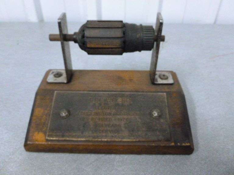 Vintage 1976 Burlington Northrn Railroad - Lee Weber Retired Electrician Display