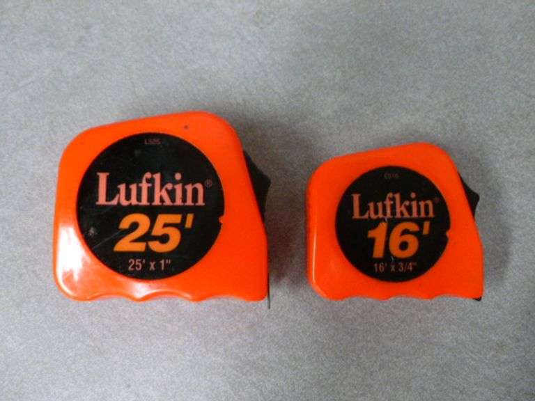 (2) Lufkin Tape Measures 16 Ft & 25 Ft