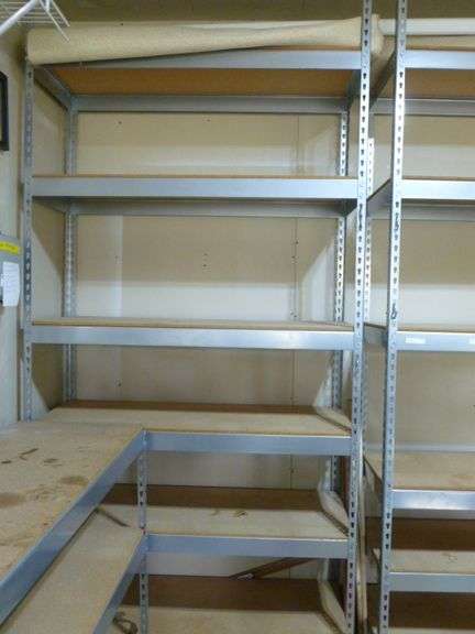 Large Heavy Duty Six Tiered Portable Storage Rack - Oberman Auctions