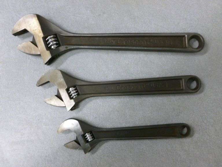 Crescent (3) Piece Adjustable Wrench Set - 8" - 12"