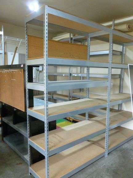 Nice Heavy Duty Six Tiered Storage Rack - Oberman Auctions