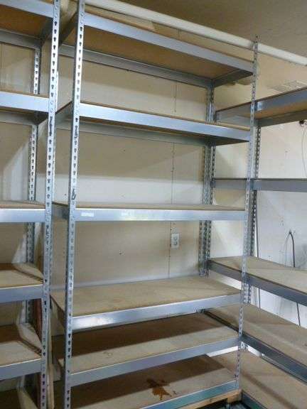 Large Heavy Duty Six Tiered Portable Storage Rack - Oberman Auctions