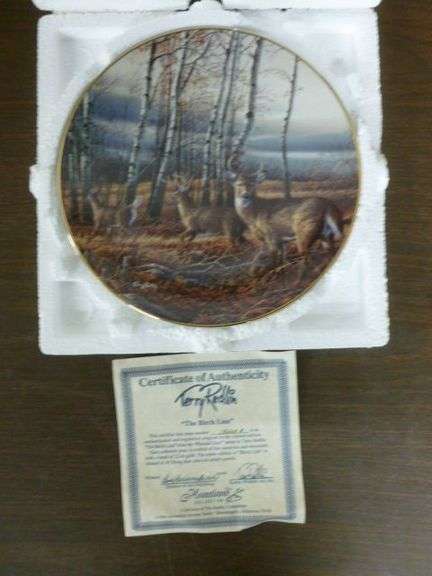 Collectible Terry Redlin " The Birch Line " Porcelain Plate Decoration - 8" Diameter