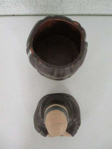 Monk Thou Shalt Not Steal Ceramic Cookie Jar - Oberman Auctions