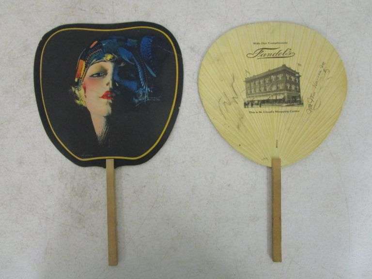 2 - Advertising Hand Fans - Oberman Auctions