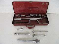 1/2" Drive Ratchet, Breaker Bar, Speed Wrench & Sockets