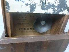 Antique Jerome Mantle Clock With Pendulum & Key