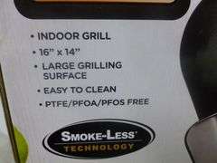 Gotham Steel - Electric Smoke-Less Grill & Griddle