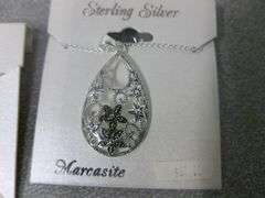 Group Of (2) New Sterling Silver Marked Necklaces