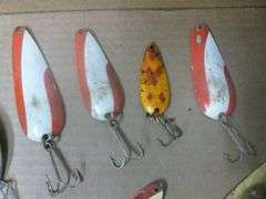 Large Group Of Fishing Spoon Baits