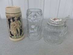 Group Of (3) Collectible Beer Steins / Oktoberfest Mug