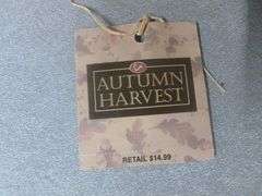New Autumn Harvest Candle Set With Metal Carry Basket