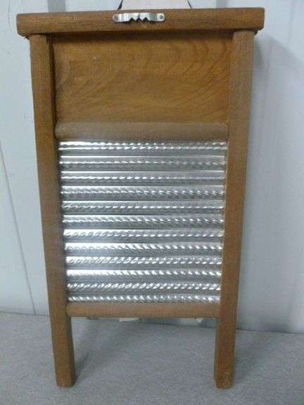 Cow Themed Washboard Decoration - 16" L