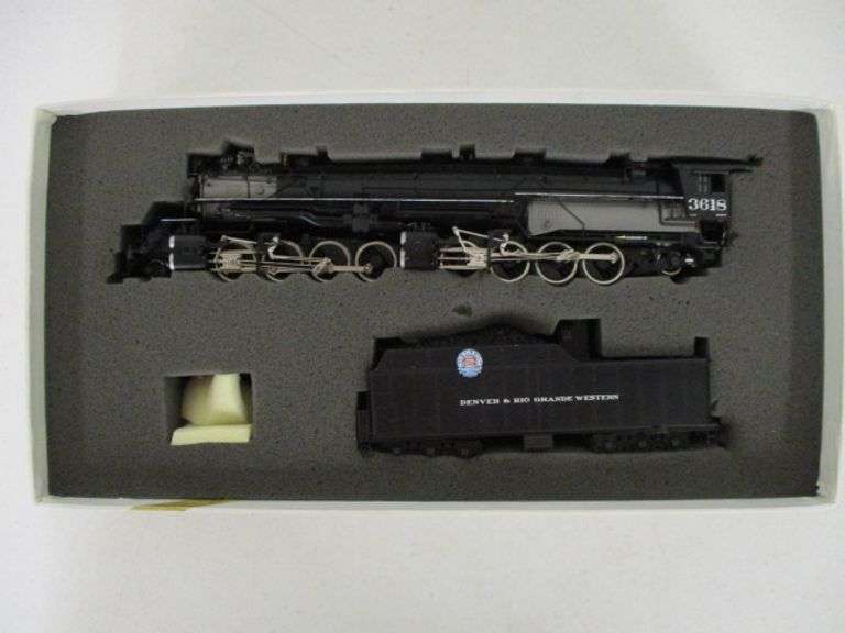 HO United/PFM Brass Rio Grande L-131 2-8-8-2 Steam Locomotive 3618 w/Tender