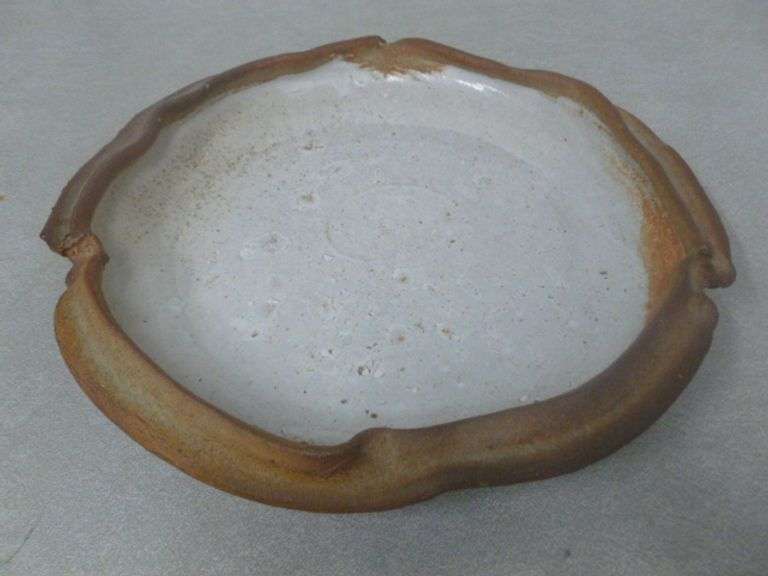 Beautiful Large Glazed Pottery Table Centerpiece - 14" Diameter
