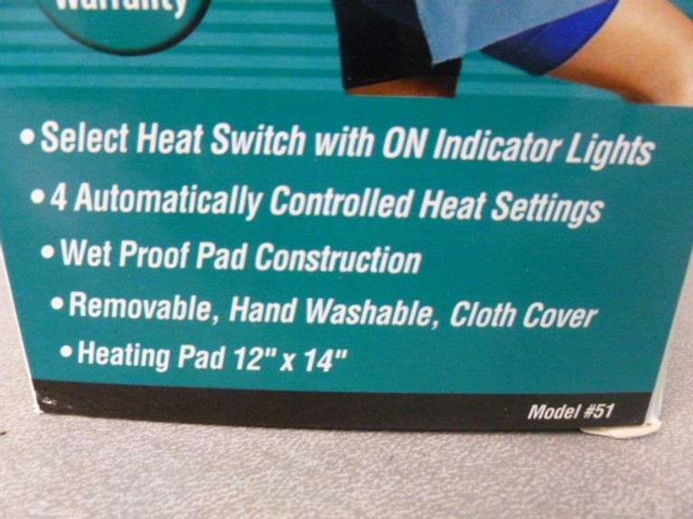 New - Cara Select Heat Switch Heating Pad Model 51
