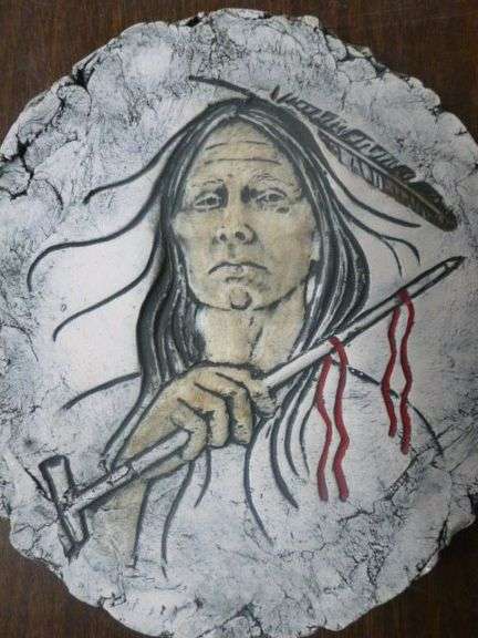Stan - Native American Themed Stone Plate