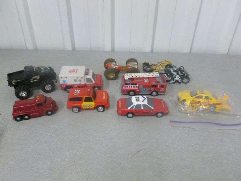 Large Group Of Toys / Emergency Vehicles