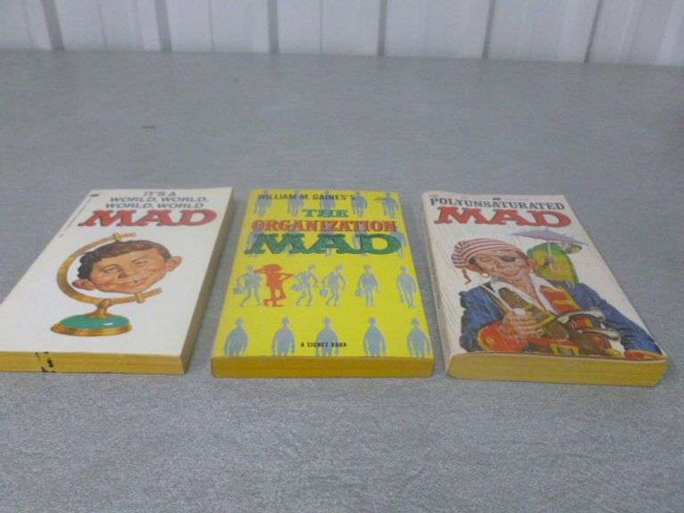 (3) Vintage Mad Books - 1960 / 1971 / 1973 First Printing