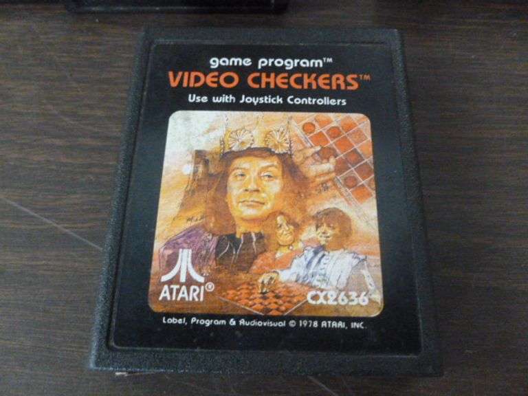 Group Of (10) Vintage Atari Video Games