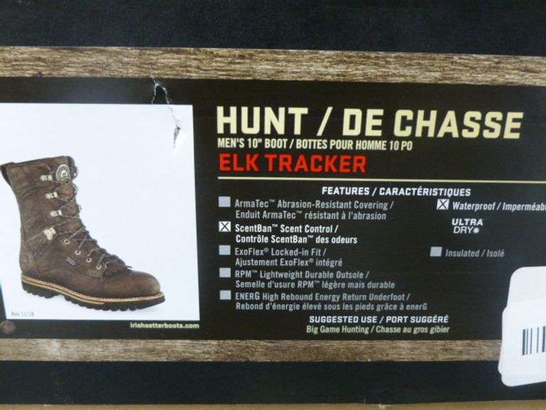 Red Wing - Irish Setter - Elk Tracker Men's 10" Waterproof Hunting Boots / With Scent Ban - Size 12