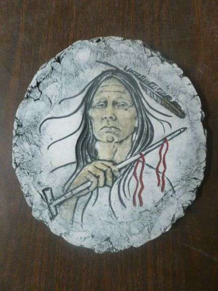 Stan - Native American Themed Stone Plate